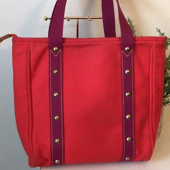 Red Louis Vuitton Cabas Antigua Bag - Picture 2 of 14